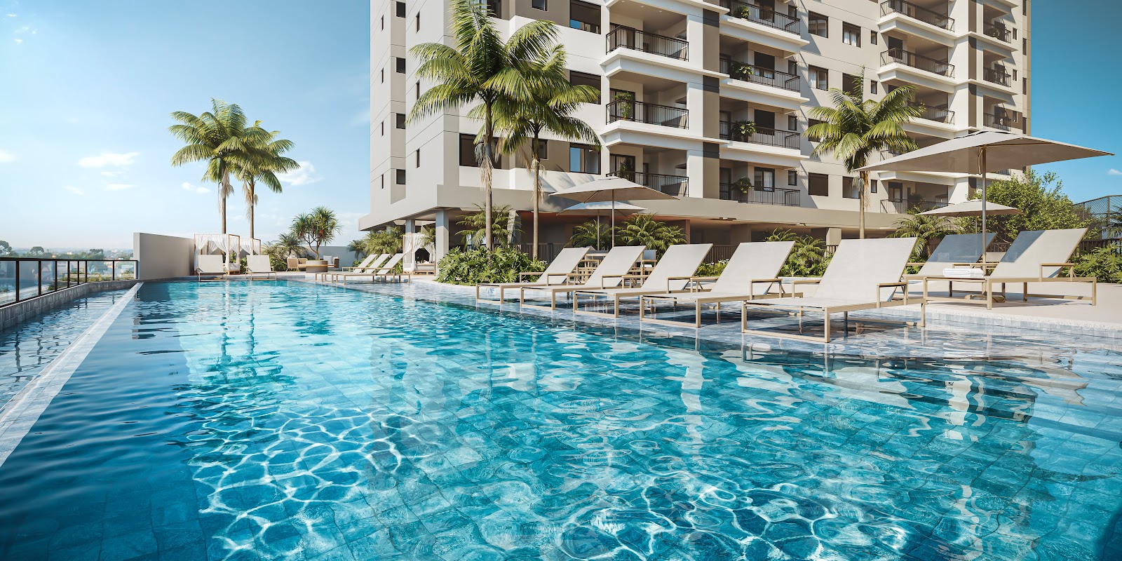 Piscina com borda infinita