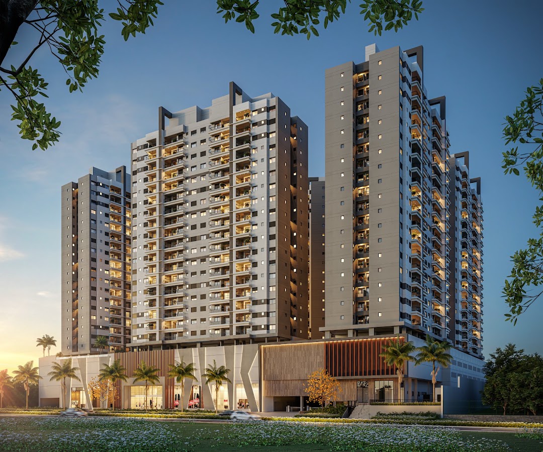 Torres ilustrativas do Alpha Park View